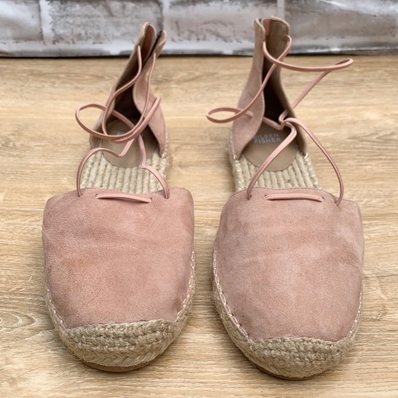 Eileen Fisher Suede Espadrilles Shoes 10 Zippered Jute D'Orsay Lee - Picture 2 of 10